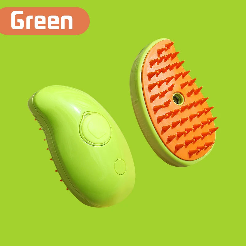 Electric Cat Steam Brush β 3-in-1 Pet Grooming Comb with Water Spray for Cats and Dogs, USB Rechargeable